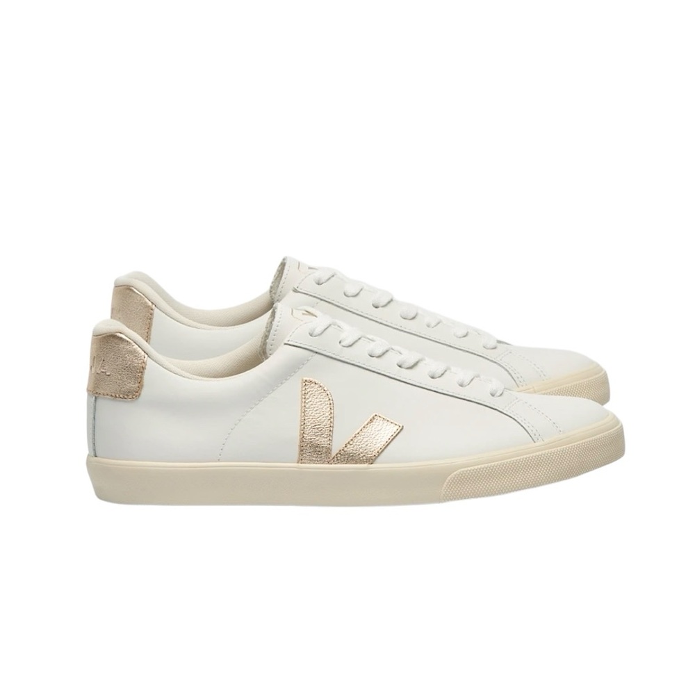 Veja Esplar Logo Leather White Platine Size 7